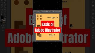 Basics of Adobe Illustrator. Part:1 Shortcuts for blending,compound path and clipping mask.#tutorial