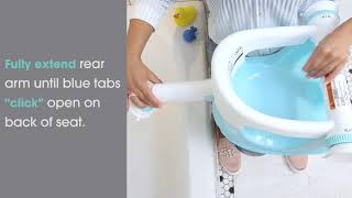 Summer Infant My Bath Seat, Baby Bathtub Seat for Sit Up Bathing with Backrest Support and Suction C