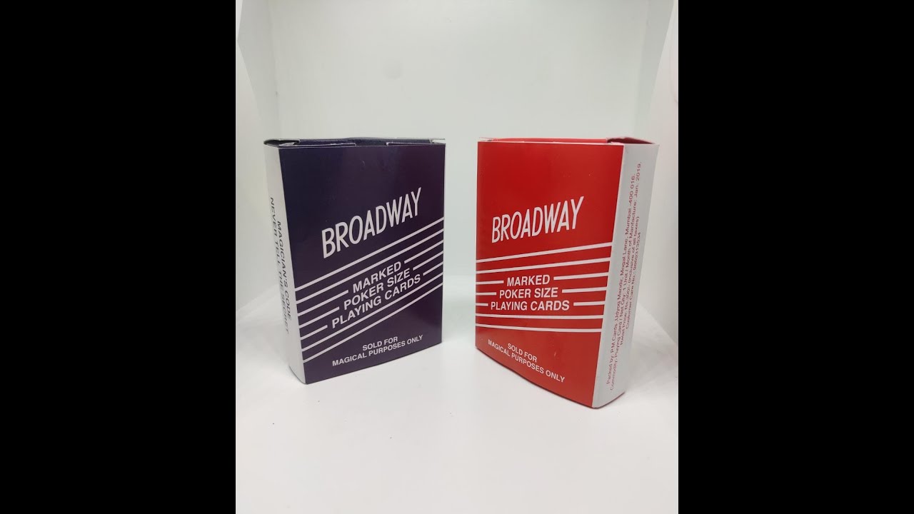 Broadway Marked Poker  size playing cards ( Pack of  2 )