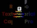 Create Epic Rambo Text in 1 Minute ⚡ (Beginner Friendly) #edit #shorts #tutorial #foryou #explore
