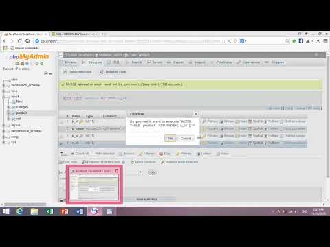 qhia phpmyadmin create table and join tables daim 3