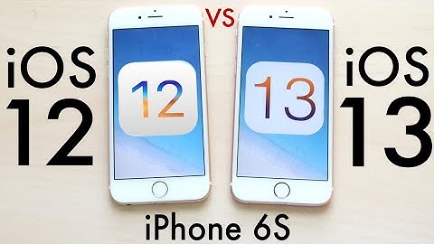 iPHONE 6S: iOS 13 Vs iOS 12!  (Comparison)