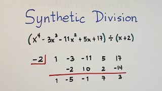 Dividing Polynomials by Synthetic Division - Polynomial Division - Grade 10