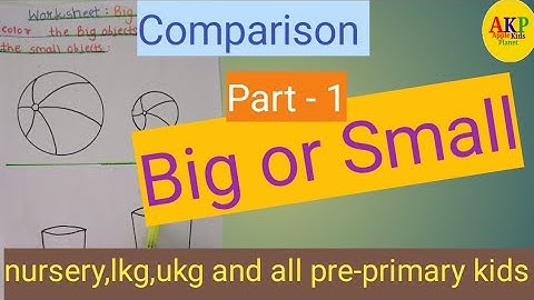 Big and small /Comparison for kids /Learn pre-school concepts /Comparison - Part 1
