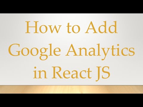 How to Add Google Analytics in React JS