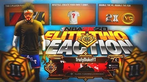 I FINALLY HIT ELITE 2 ON NBA 2K20! UNLOCKING *NEW* HOVERBOARD AND CUSTOM SHIRT CREATOR REACTION!!