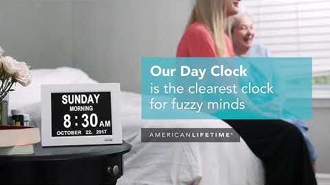 American Lifetime Newest Version Day Clock Extra Large Impaired Vision Digital Clock with