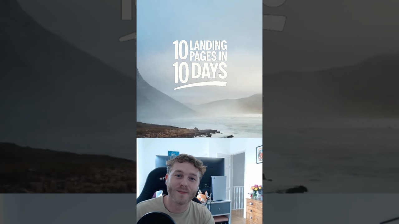 Landing page challenge day 5, a clean website! 