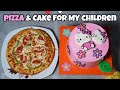 Bacho Ki Birthday Making Pizza and Cake (Kids Birthday Special Homemade Pizza & Cake)