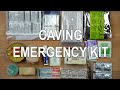 Firstaid and repair kits for caving