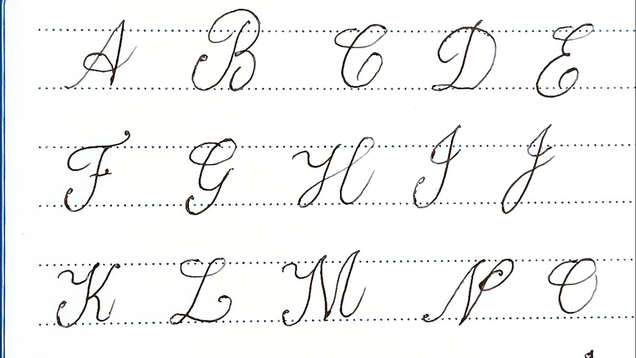 Want Perfect Pen Cursive Writing? Start with These Cursive Capital ...