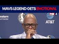 Mark Aguirre becomes emotional as Mavs retire his jersey