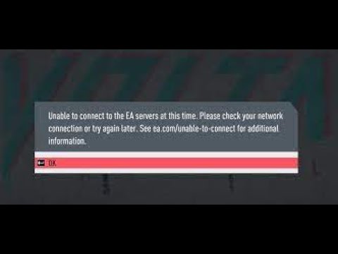 FIFA 18,19,20,21 Fix it Unable to connect to ea servers pc,PS4,xBOX1