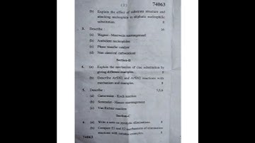 MDU MSc 2 nd semester organic chemistry 2022