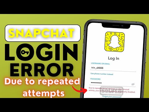 How to fix snapchat login error iphone|Snapchat something went wrong| Snapchat keeps logging you out