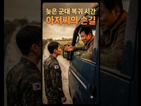 "시트 젖어도 상관없다!" 폭우 속 부대로 뛰어가던 군인한테 1톤 트럭 기사님의 호통 thumbnail