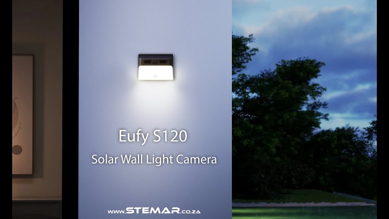 Eufy S120 Solar Wall Light Wireless Security Camera - Stemar