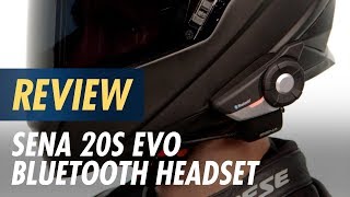 Sena 20S EVO Bluetooth Headset Review at CycleGear.com