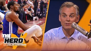 Colin Cowherd reacts to Kevin Durant's injury, discusses what's next for his career | NBA | THE HERD