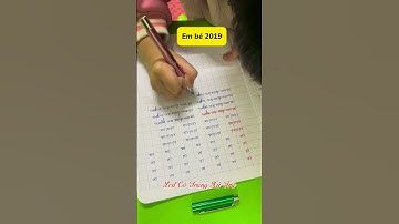 1 chiếc em bé 2019 của cô Trang viết những con chữ nhỏ đầu tiên xinh quá😍  #luyenchudepcotrangxutra