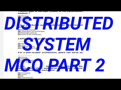 Distributed System MCQ Questions Part2 - YouTube