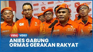 Momen Anies Jadi Anggota Kehormatan Ormas Gerakan Rakyat, Dapat KTA Nomor 0001