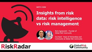 RiskRadar 4 - Risk Intelligence vs Risk Management