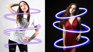 Neon Spiral Glowing Effect || How To Edit From PicsArt || Neon Spiral Effect || screenshot 4