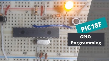 How to program GPIO ports in PIC18F - user interface with I/O ports