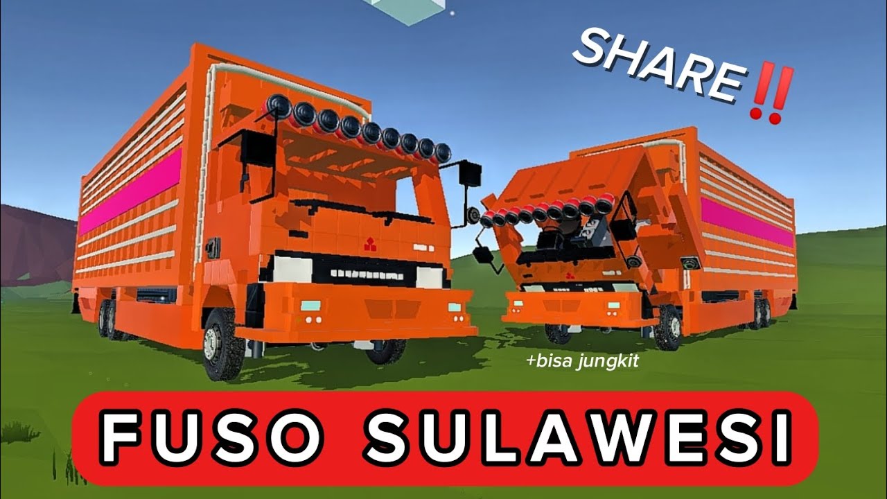 SHARE‼️Truk Fuso Sulawesi 6x4 + Anim || Evertech Sandbox ||