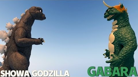 Showa Godzilla VS Gabara | Kaiju Universe