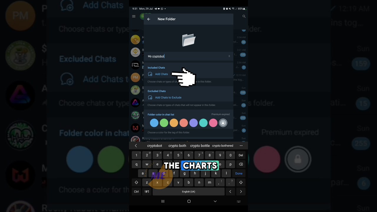 How to arrange your TELEGRAM CHATS for easy access