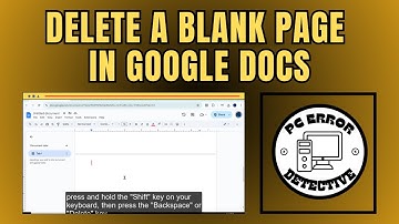 How to Delete a Blank Page in Google Docs