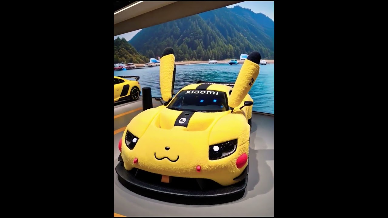 Pikachu Takes OVER Xiaomi Su7 Ultra Customized Car! 