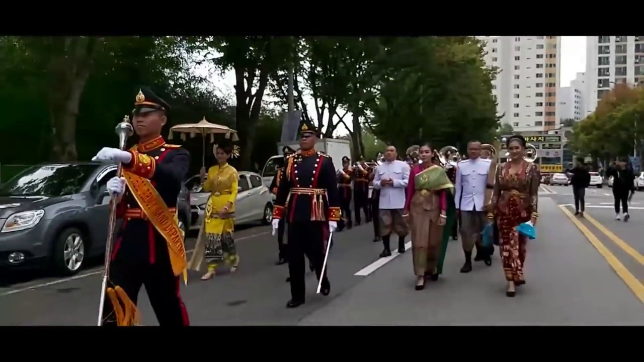 ดุริยางค์ทหารบกไทย เยือนเกาหลี ช่วงพาเหรด2562