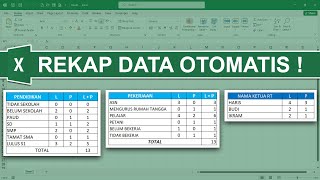 Cara Mudah Rekap Data Otomatis di Excel | Kerja Cerdas👍👍👍