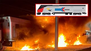 Burned Up Heritage Locomotive