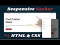 How to Create a Responsive Navbar using HTML &amp; CSS | Real Project Example #htmlcss #navbar #html5