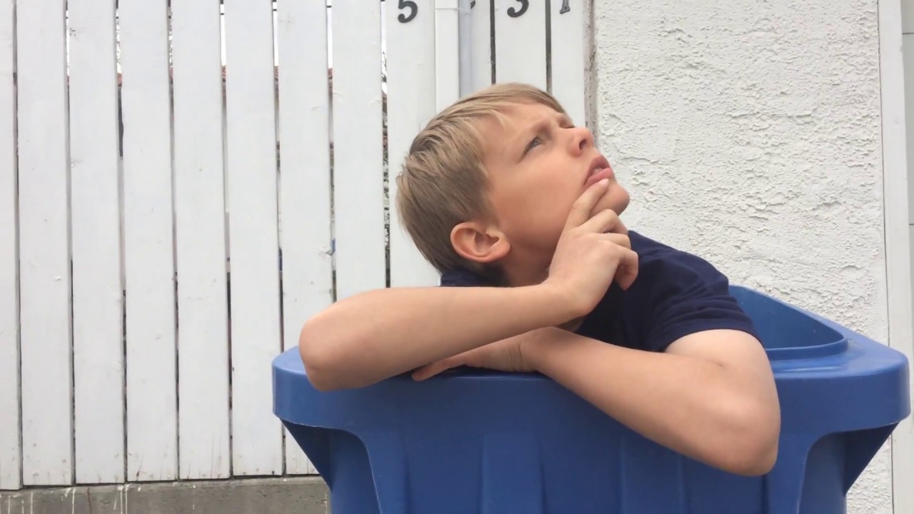 Garbage bin prank YouTube