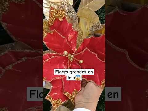 MIRA ASÍ SE HACEN FLORES CON TELA GRANDES😱 #trending