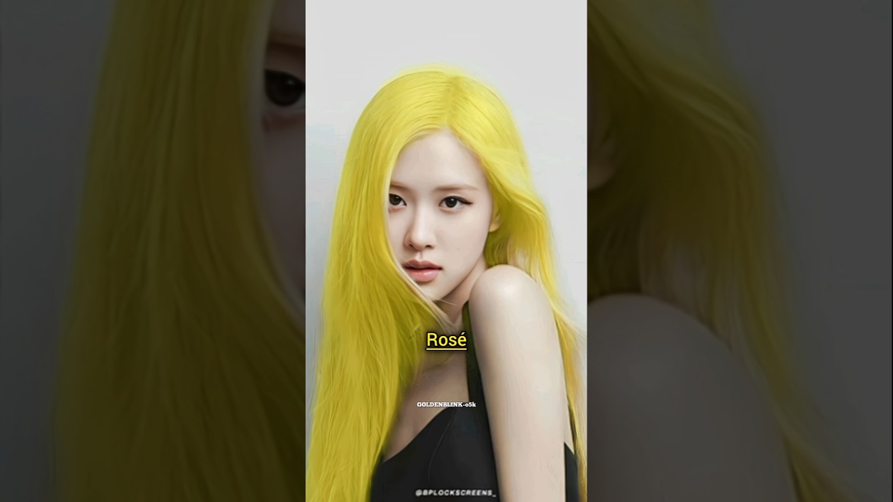 which blackpink member look best in yellow💛hair 
