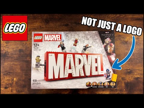 Looks Like a Logo… Until This Happens - LEGO Marvel Logo 76313