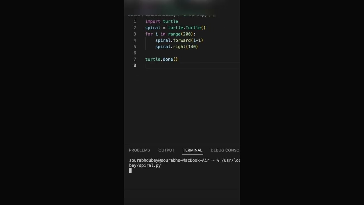 Spiral Design Using Python 