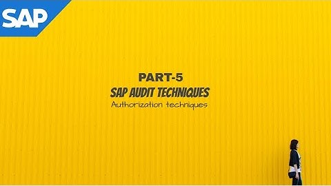 SAP AUDIT SESSION-5| SAP Authorization Techniques