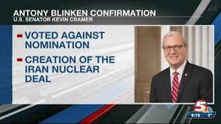 KFYR: Sen. Cramer Statement on Opposing Blinken's Nomination for Secretary of State