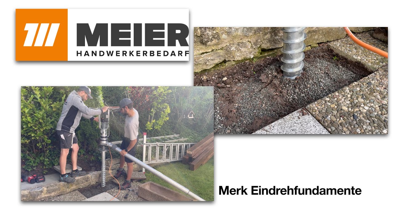 Merk Eindrehfundamente Juni 2021 - Meier Handwerkerbedarf Ansbach