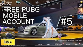 FREE PUBG MOBILE ACCOUNT! #5