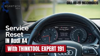 Thinktool 191 | Oil light reset in Audi A4 #thinktool191 #thinkcar #oilsreset #carscanner