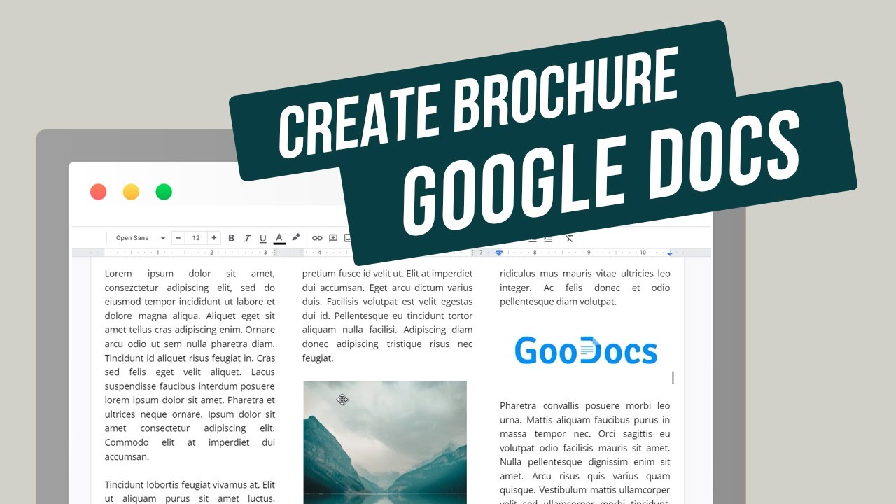 2 Ways to Make a Brochure Using Google Docs: Styles + Tips