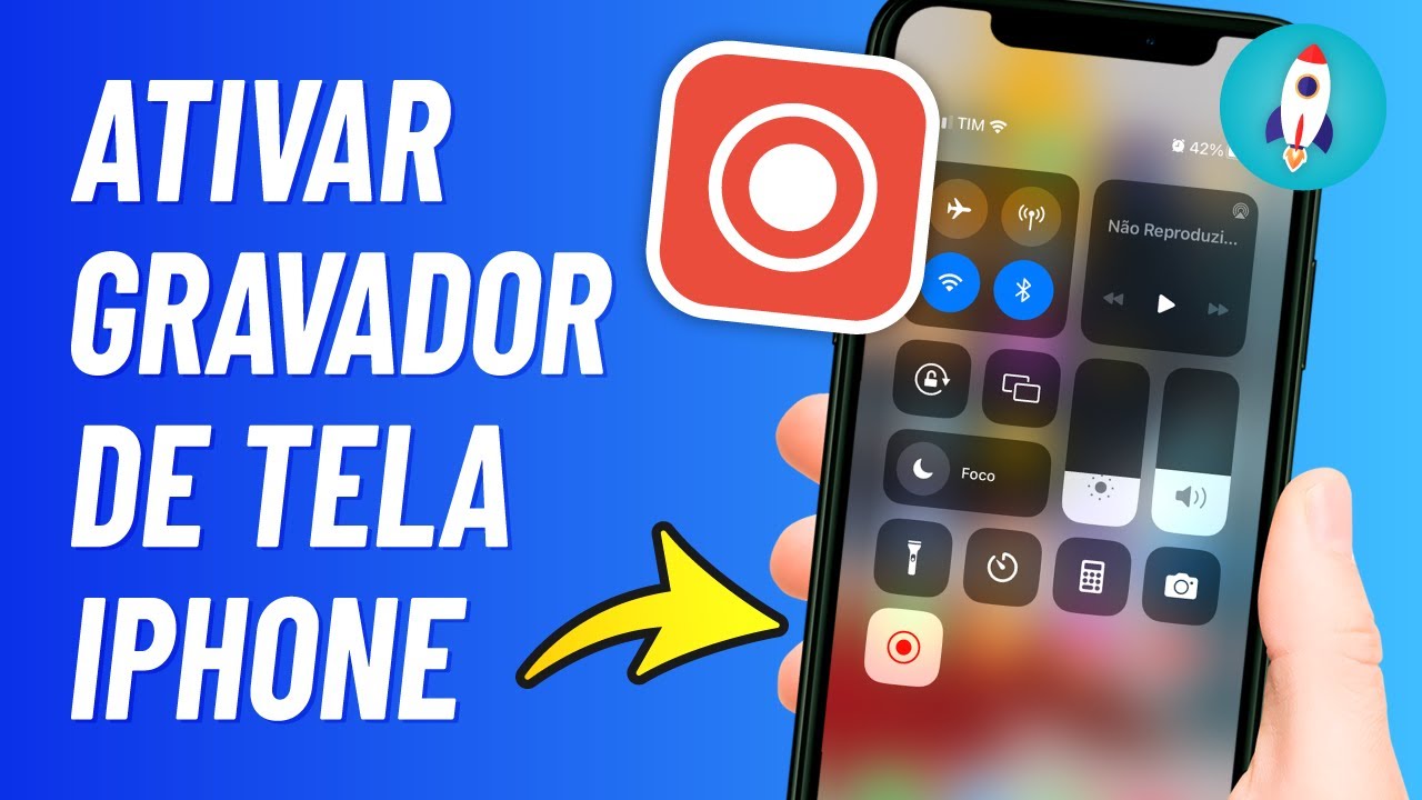 Como Ativar o GRAVADOR DE TELA do iPhone com Áudio - ATUALIZADO - YouTube